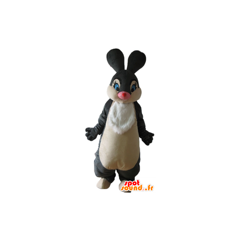 Królik maskotka czarno-białe, miękkie i eleganckie - MASFR23322 - króliki Mascot