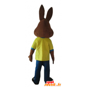 Quicky mascotte, famoso Nesquik coniglio marrone - MASFR23323 - Famosi personaggi mascotte