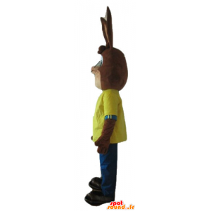 Mascotte de Quicky, célèbre lapin marron de Nesquik - MASFR23323 - Mascottes Personnages célèbres