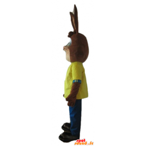 Mascotte de Quicky, célèbre lapin marron de Nesquik - MASFR23323 - Mascottes Personnages célèbres