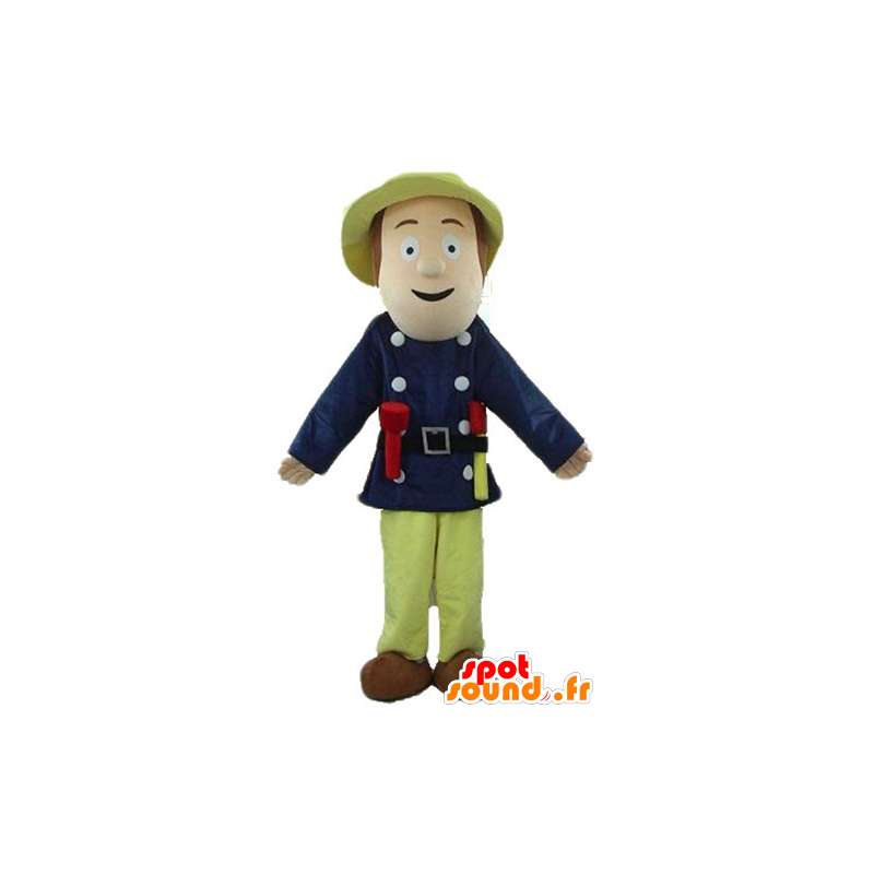 L'uomo mascotte, un esploratore con un grande cappello - MASFR23332 - Umani mascotte