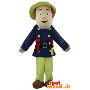 Man Mascot, explorer med en stor lue - MASFR23332 - Man Maskoter