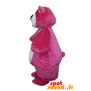 Groothandel Mascot roze en witte beren, mollig en schattig - MASFR23336 - Bear Mascot