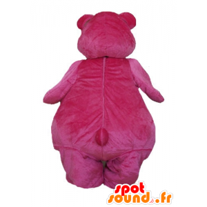 Große rosa und weißen Bären-Maskottchen, plump und niedlich - MASFR23336 - Bär Maskottchen