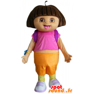 Dora the Explorer maskot, berömd tecknad flicka - Spotsound