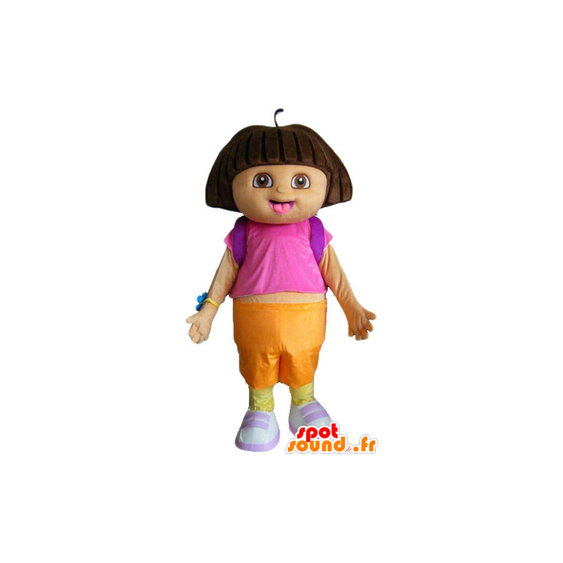 Mascot Dora the Explorer, Tochter des berühmten Comic- - MASFR23337 - Maskottchen Dora und Diego