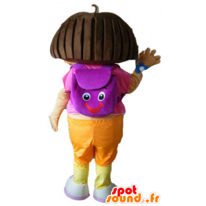 Mascot Dora the Explorer, berømt tegneserie jente - MASFR23337 - Dora og Diego Mascots