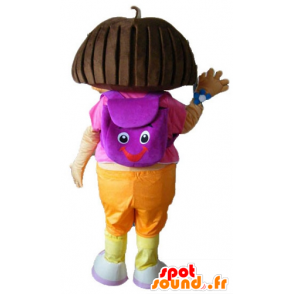 Mascotte van Dora the Explorer, beroemde cartoon meisje - MASFR23337 - Dora en Diego Mascottes