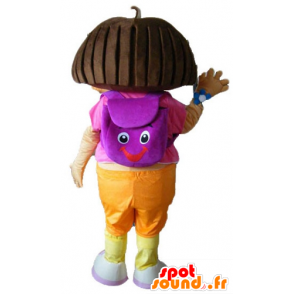 Maskotti Dora, kuuluisa sarjakuva tyttö - MASFR23337 - Dora ja Diego Mascots