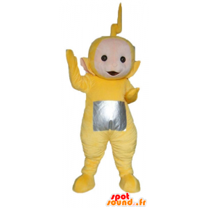 Maskot Laa-Laa, den berömda gula tecknade Teletubbies -