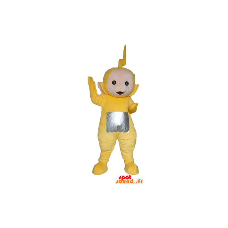 Mascotte de Laa-Laa, le célèbre Télétubbies jaune de dessin animé - MASFR23339 - Mascottes Personnages célèbres