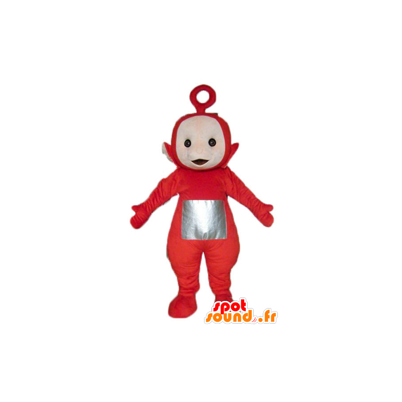 Mascotte de Po le célèbre Télétubbies rouge de dessin animé - MASFR23340 - Mascottes Personnages célèbres