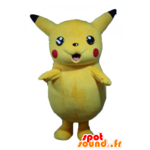 Maskotka Pikachu żółty Pokemeon słynnej kreskówki - MASFR23342 - maskotki Pokémon