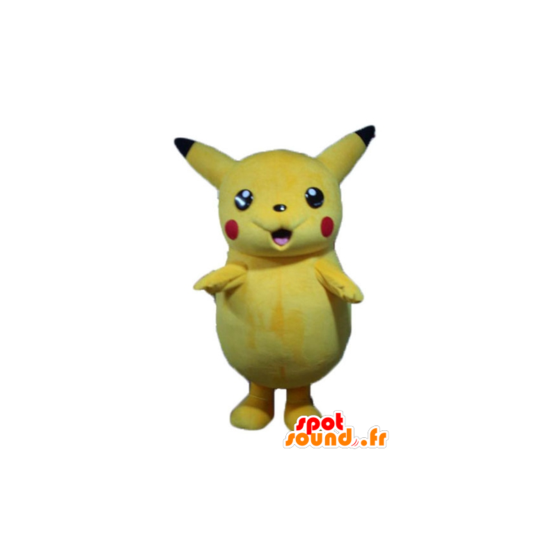 Maskotka Pikachu żółty Pokemeon słynnej kreskówki - MASFR23342 - maskotki Pokémon