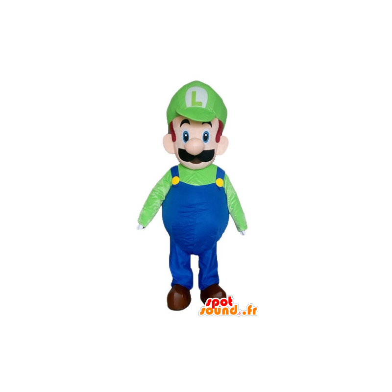 Luigi maskot, slavný charakter videohry - MASFR23345 - mario Maskoti