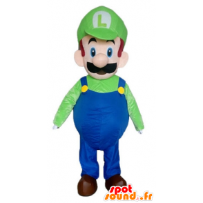Mascotte de Luigi, célèbre personnage de jeu vidéo - MASFR23345 - Mascottes Mario