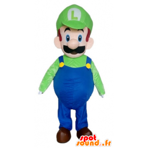 Luigi μασκότ, διάσημο βίντεο χαρακτήρα παιχνίδι - Μασκότ Mario - MASFR23345 - SpotSound.fr
