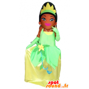 Mascot Prinzessin Tiana vom Küss den Frosch - MASFR23346 - Menschliche Maskottchen