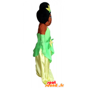 Mascot Prinzessin Tiana vom Küss den Frosch - MASFR23346 - Menschliche Maskottchen