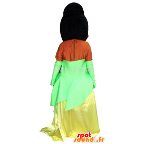 Mascot Prinzessin Tiana vom Küss den Frosch - MASFR23346 - Menschliche Maskottchen