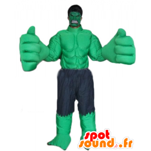 Mascot Hulk famous green Marvel character - MASFR23349 - Mascots famous characters