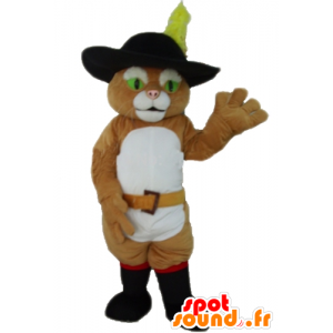 Mascotte du chat botté, célèbre personnage de Charles Perrault  - MASFR23351 - Mascottes Personnages célèbres
