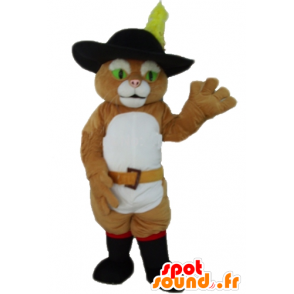 Kocour maskot, známý charakter Charlese Perraulta  - MASFR23351 - Celebrity Maskoti