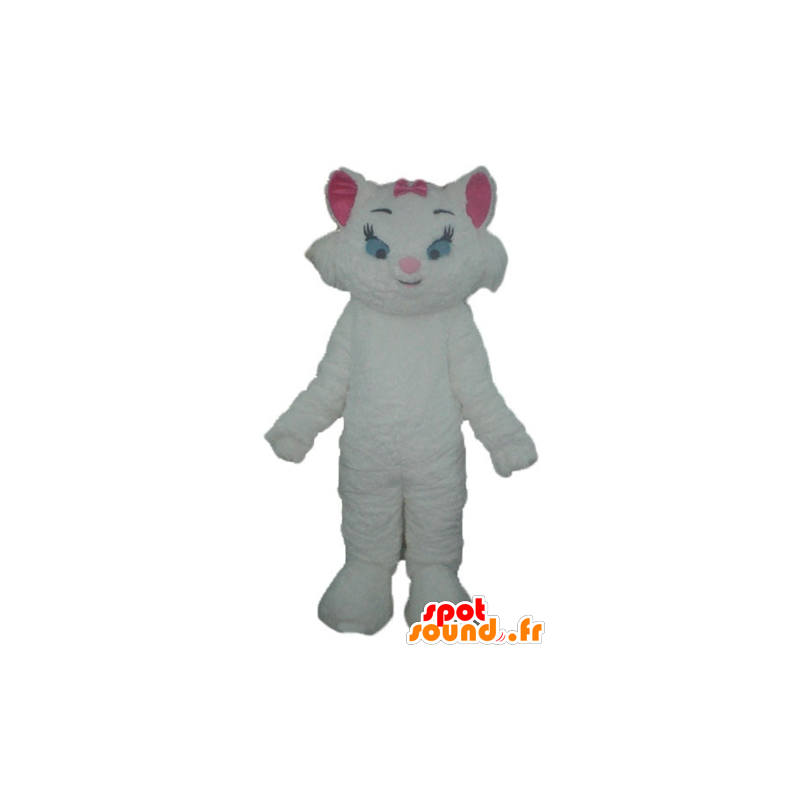 Mascotte de Marie, célèbre chaton blanc des Aristochats - MASFR23359 - Mascottes Personnages célèbres