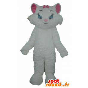 Mascot Marie beroemde witte kitten Aristocats - MASFR23359 - Celebrities Mascottes