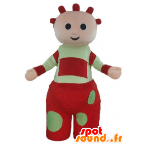 Doll doll Maskottchen riesigen, rot und grün - MASFR23364 - Menschliche Maskottchen