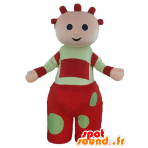 Doll mascot doll giant, red and green - MASFR23364 - Human mascots