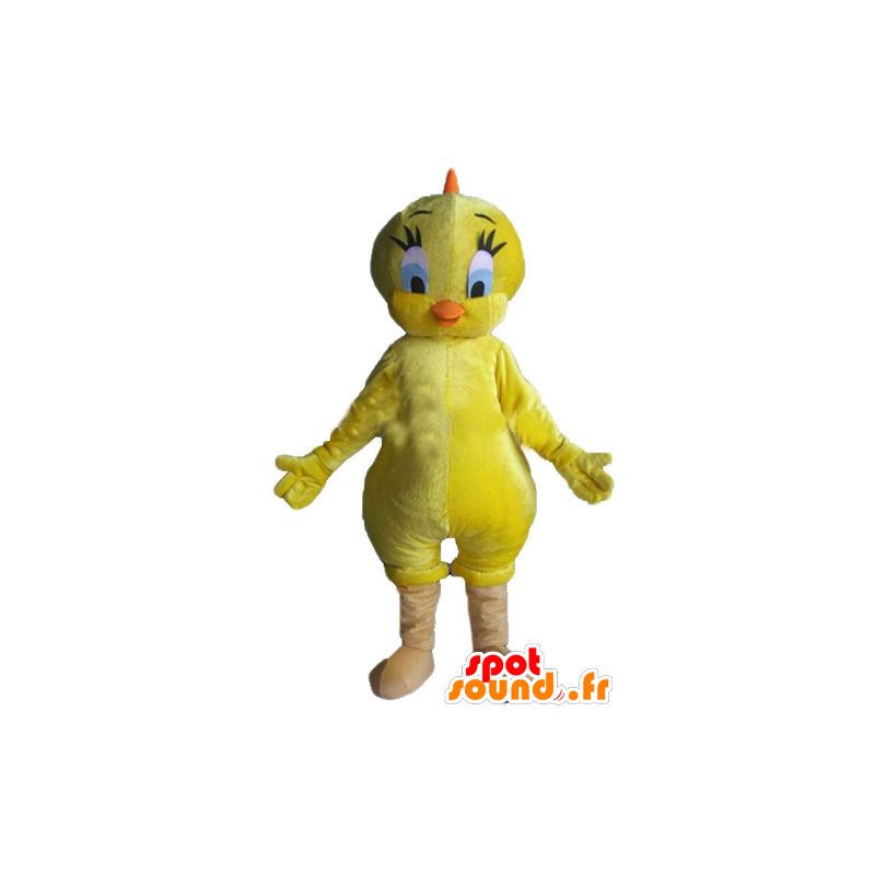 Maskot av Titi, den berömda gula kanariefågeln i Looney Tunes -