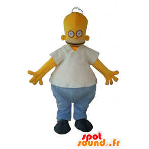 Mascot Homer Simpson, o personagem de desenho animado famosa - MASFR23373 - Mascotes Os Simpsons