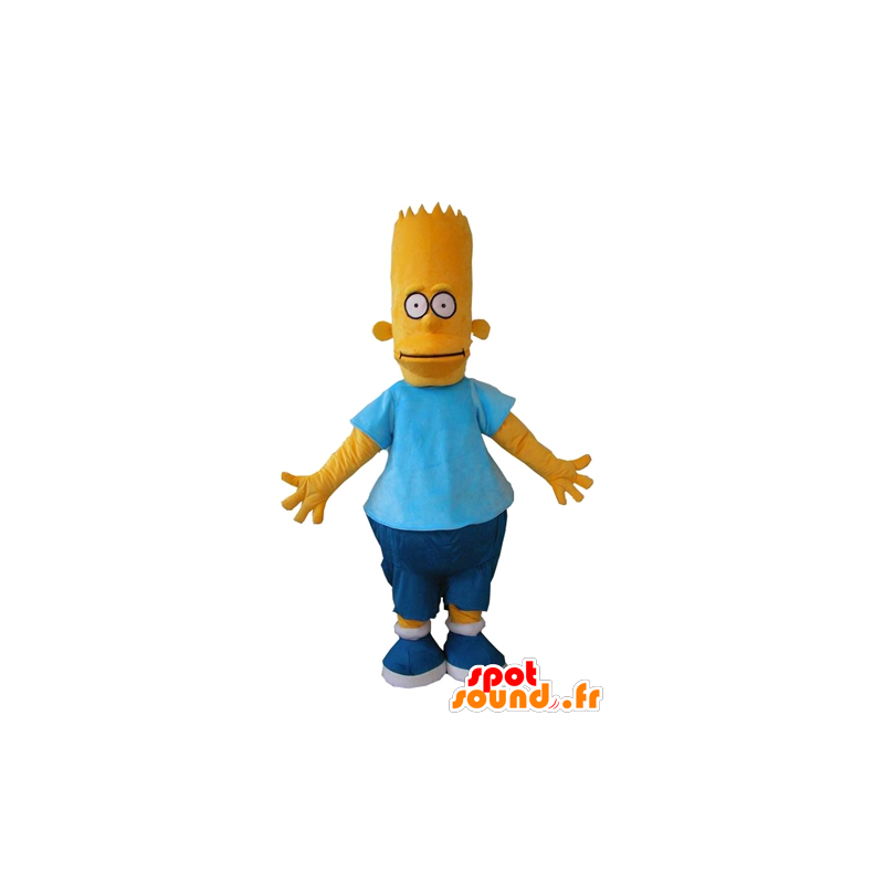 Bart Simpson maskot, berømt tegneseriefigur - Spotsound maskot