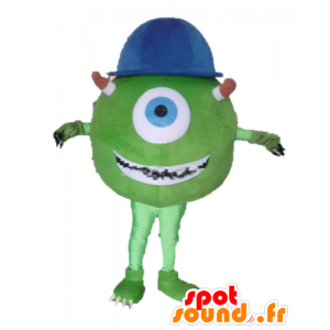 Mascot Mike Wazowski beroemde personage uit Monsters en Co. - MASFR23377 - Monster & Cie Mascottes