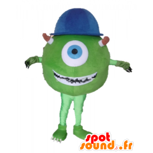 Maskot Mike Wazowski slavná postava z Monsters and Co. - MASFR23377 - Monster & Cie Maskoti