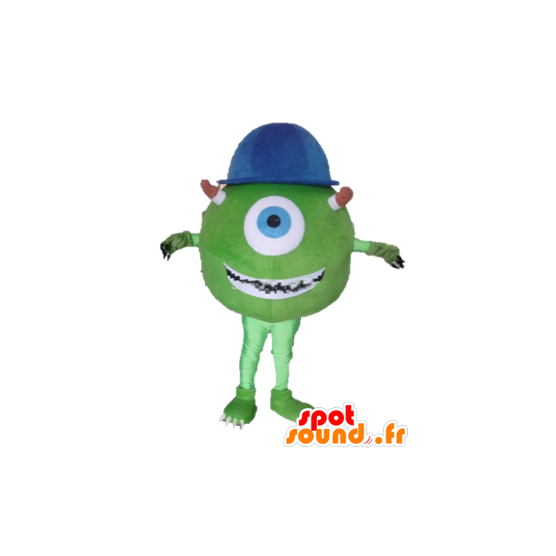 Mascot Mike Wazowski famoso personaje de Monsters and Co. - MASFR23377 - CIE & mascotas monstruo