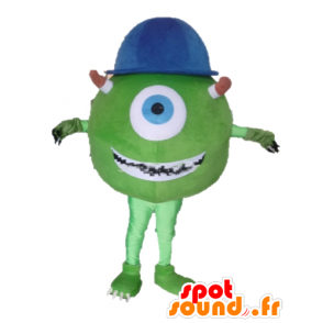 Mascot Mike Wazowski beroemde personage uit Monsters en Co. - MASFR23377 - Monster & Cie Mascottes