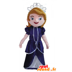 Regina mascotte dei cartoni animati principessa - MASFR23378 - Umani mascotte
