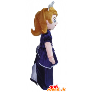Tegneserie prinsesse dronning maskot - Spotsound maskot kostume