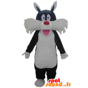 Grosminet maskot, känd tecknad svart katt - Spotsound maskot