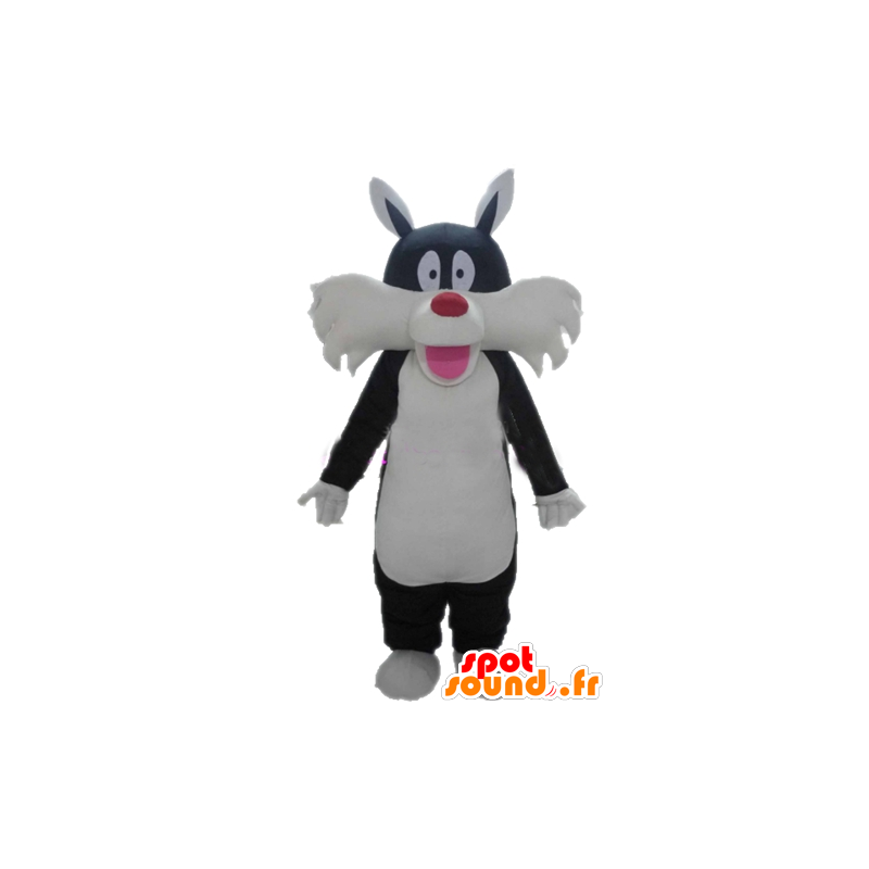 Grosminet maskot, känd tecknad svart katt - Spotsound maskot