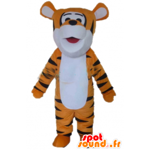 Orange Tiger-Maskottchen, weiß und schwarz, Tigger - MASFR23381 - Tiger Maskottchen