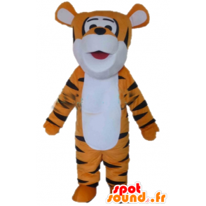 Orange, vit och svart tigermaskot, Tigger - Spotsound maskot