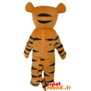 Orange tiger maskot, hvit og svart, Tigergutt - MASFR23381 - Tiger Maskoter