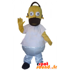 Homer Simpson maskot, berømt tegneseriefigur - Spotsound maskot