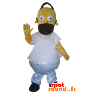 Mascot Homer Simpson, o personagem de desenho animado famosa - MASFR23385 - Mascotes Os Simpsons