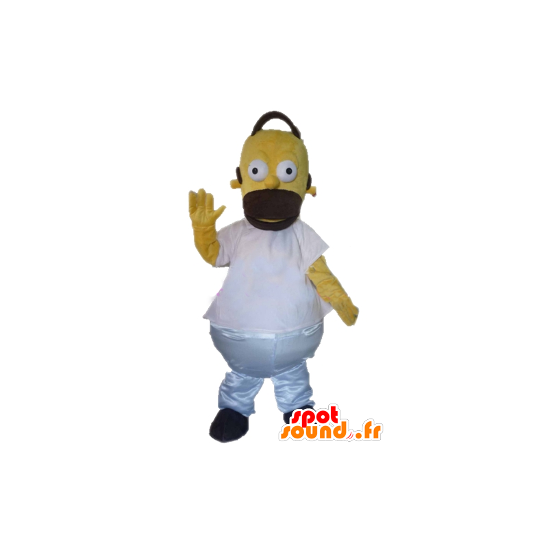 Mascot Homer Simpson, o personagem de desenho animado famosa - MASFR23385 - Mascotes Os Simpsons