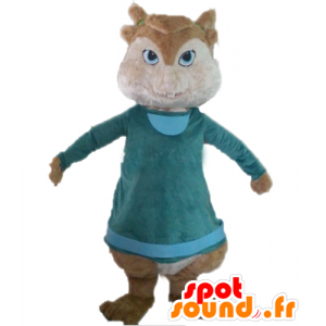 Brun egern maskot, Alvin og jordegern - Spotsound maskot kostume