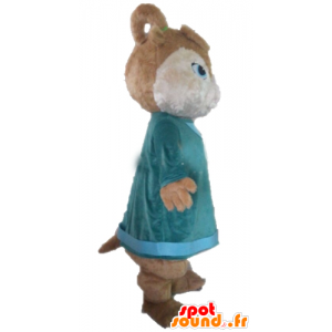 Mascot καφέ σκίουρος, Alvin και το Chipmunks - MASFR23387 - μασκότ σκίουρος